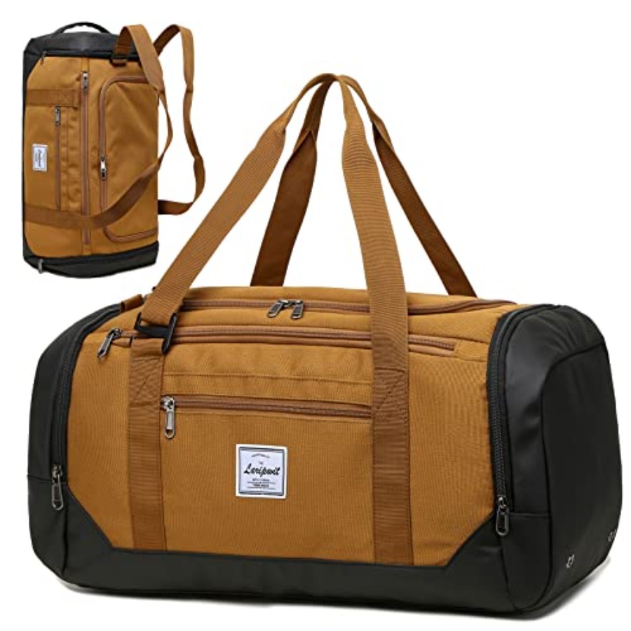 Shoe Bag Travel - กระเป๋าเดินทางแบบดัฟเฟิลสำหรับผู้ชาย ขนาด 40 ลิตร กระเป๋ากีฬาขนาดกลางพร้อมช่องใส่ของเปียกและช่องใส่รองเท้า กระเป๋าเป้สะพายหลังสำหรับเดินทางช่วงสุดสัปดาห์หรือค้างคืน