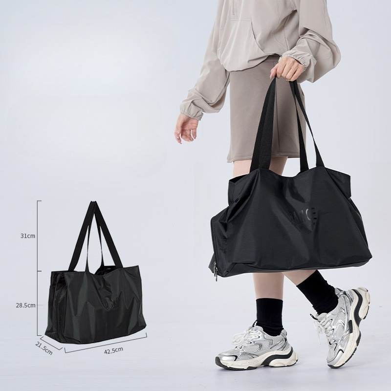 Travel Yoga Accessories - กระเป๋าใส่ของกันน้ำสำหรับเต้นรำ, กระเป๋าใส่ของสำหรับบัลเลต์ขนาดใหญ่แยกส่วนเปียกและแห้ง, กระเป๋าออกกำลังกาย โยคะ ท่องเที่ยว สำหรับผู้ชายและผู้หญิง