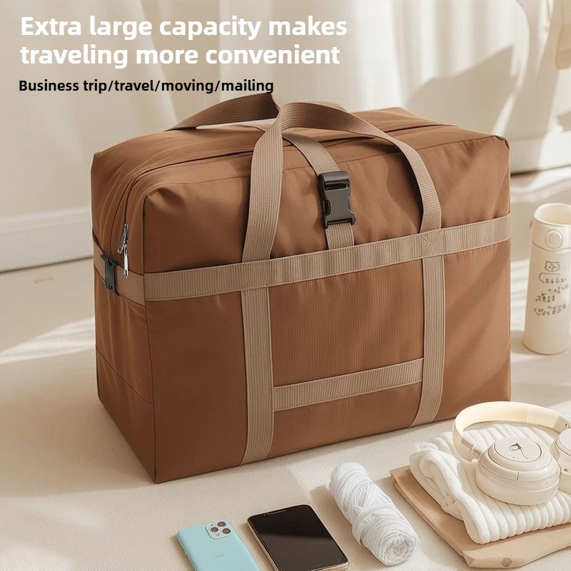 Travel Accessories - กระเป๋าเดินทางขนาดใหญ่พิเศษแบบพับได้ ทำจากผ้า Oxford สำหรับขนย้าย ใส่สัมภาระขึ้นเครื่องบินได้ กันน้ำ