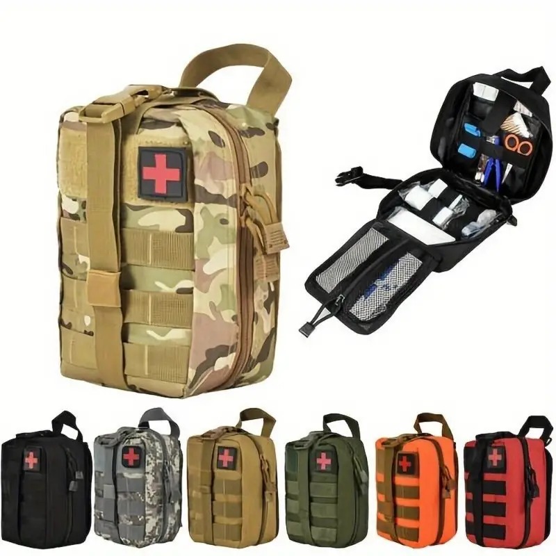 Travel Accessories Kit Bag - ชุดปฐมพยาบาลกลางแจ้ง EDC Molle ชุดอุปกรณ์การแพทย์ IFAK ชุดอุปกรณ์ฉุกเฉินสำหรับการเอาตัวรอด