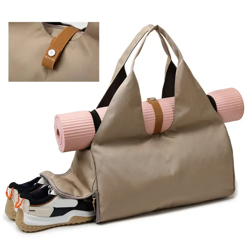 Travel Yoga Accessories - กระเป๋าหญิงโยคะกีฬาผู้หญิงอุปกรณ์ว่ายน้ําฟิตเนสการฝึกอบรมวันหยุดสุดสัปดาห์กระเป๋ารองเท้าสุภาพสตรีกระเป๋าเดินทาง Bolsas Travel กระเป๋าถือ