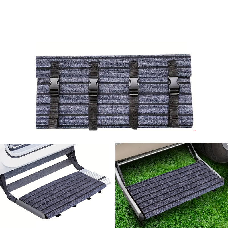 Travel Accessories - พรมปูบันไดรถบ้านแบบพกพา สำหรับรถคาราวาน รถมอเตอร์โฮม ทนทาน กันลื่น ใช้แทนบันไดเดิม