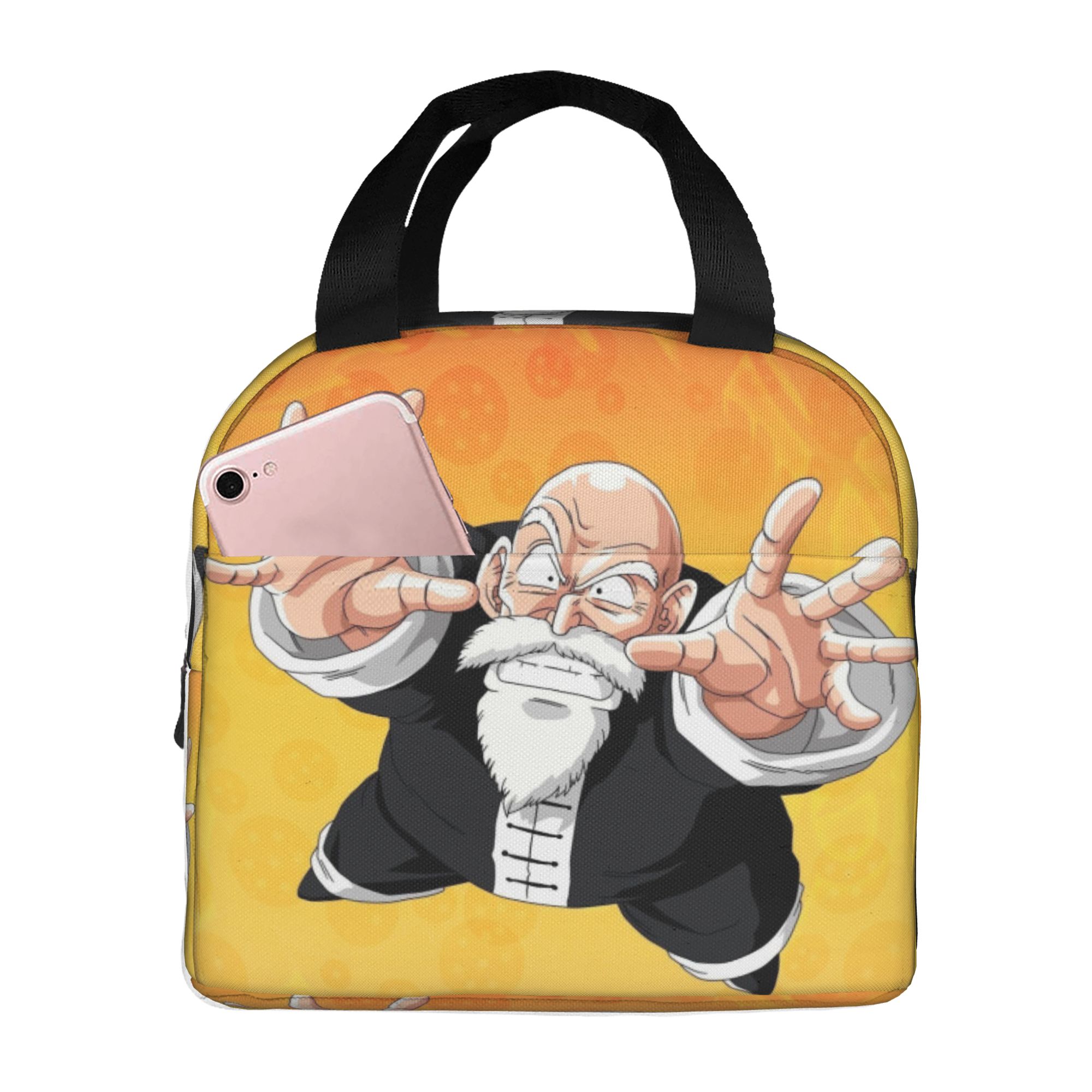 Travel Accessories 2022 - D-Dragon B-Ball Masters Roshis ถุงอาหารกลางวันแบบมีฉนวนกันความร้อนกระเป๋าใส่อาหารกลางวันแบบพกพาสไตล์วินเทจสำหรับทำงานโรงเรียนท่องเที่ยวกล่องเก็บอาหาร