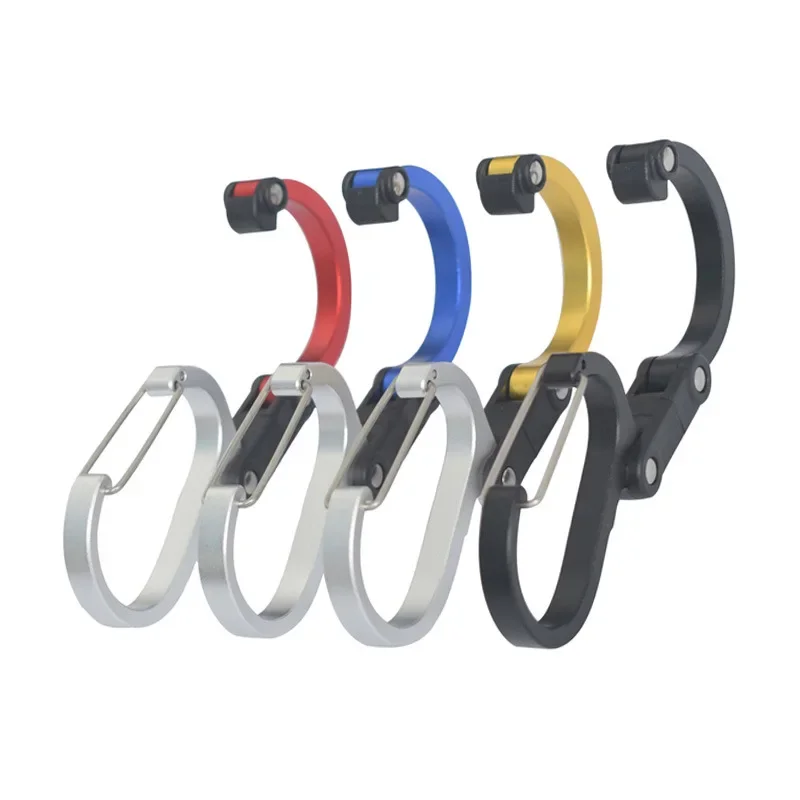 Travel Accessories And Gadgets - คลิปเกียร์ไฮบริดมัลติฟังก์ชั่นคาราบิเนอร์ 360 องศาหมุนตะขอเข็มขัดแข็งแคมป์ปิ้งเดินป่ากระเป๋าเป้สะพายหลังกลางแจ้งแกดเจ็ต
