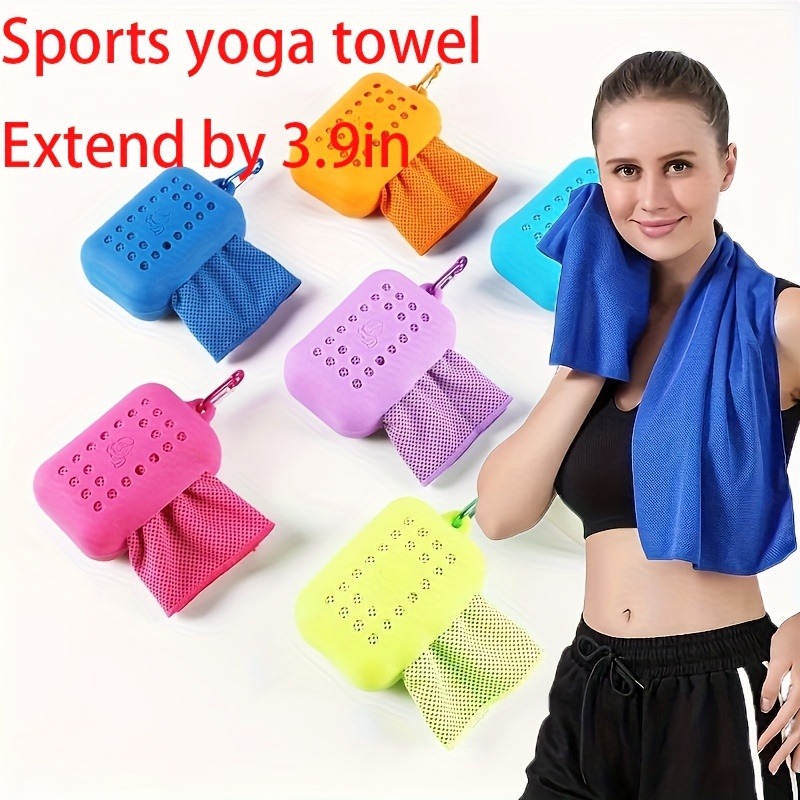Travel Yoga Accessories - ผ้าเช็ดตัวซิลิโคนขนาดเล็ก ผ้าเย็นสำหรับเล่นกีฬา ผ้าเย็นสำหรับปั่นจักรยาน อุปกรณ์เดินทาง โยคะ อุปกรณ์เสริมจักรยาน