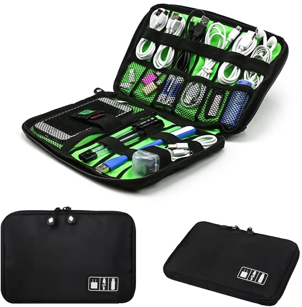 Travel Accessories Organizer - ชุดอุปกรณ์จัดเก็บสายเคเบิล กระเป๋าเก็บสาย USB สายหูฟัง ปากกา พาวเวอร์แบงค์