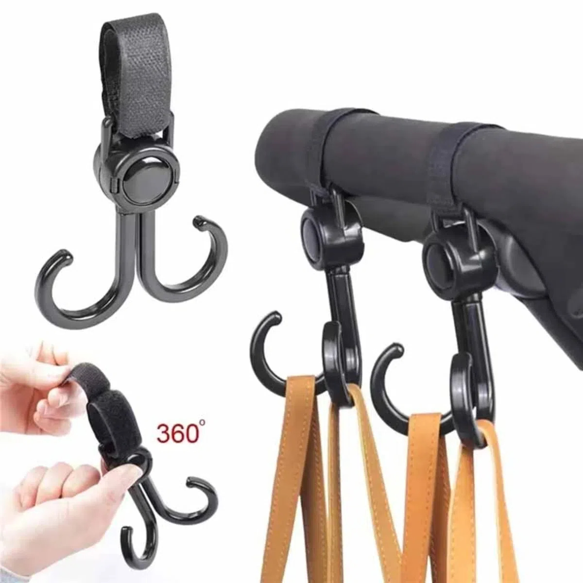 Rotatable Double Hooks รถเข็นเ - Travel Accessories For 3 Year Old บทวิจารณ์และราคา