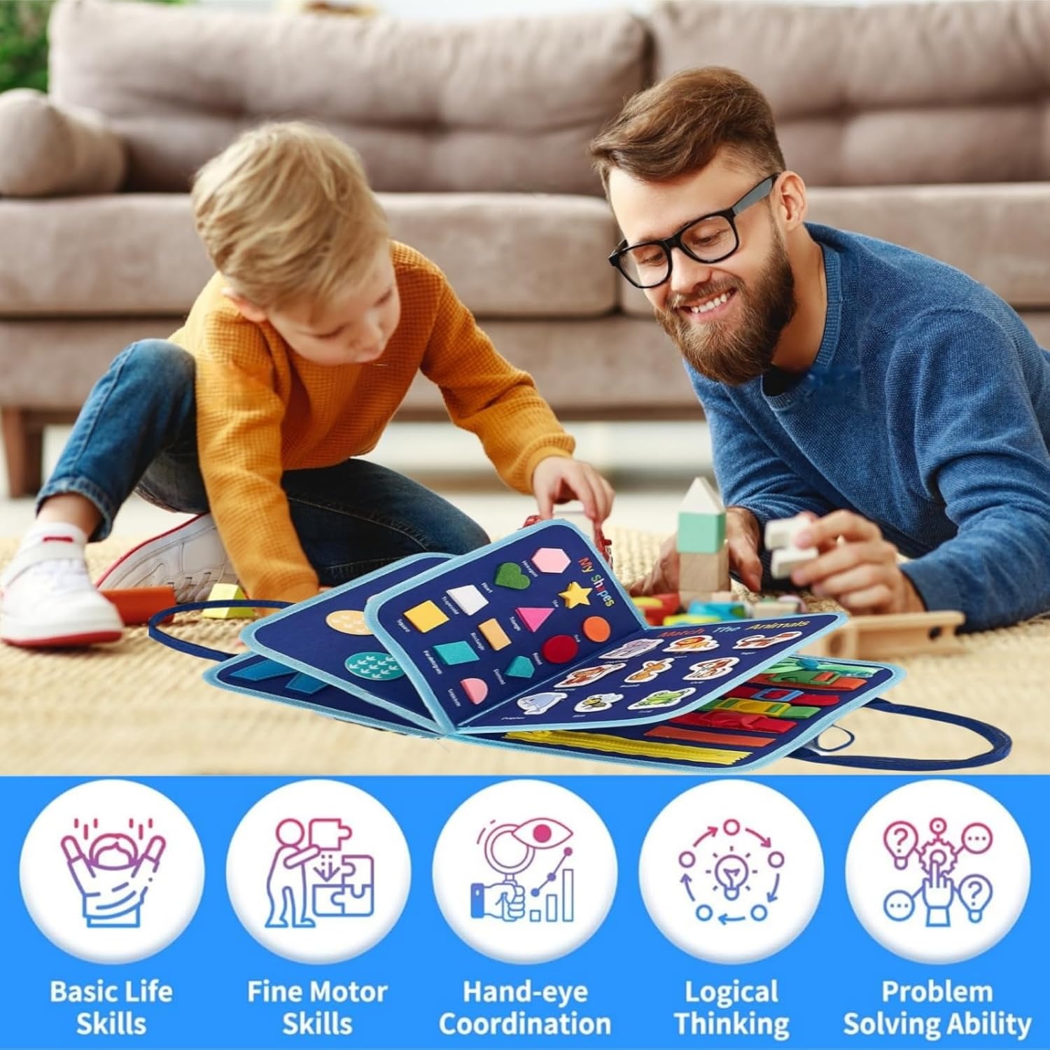 เด็กวัยหัดเดิน Busy Board - ขอ - Travel Accessories For Toddlers บทวิจารณ์และราคา