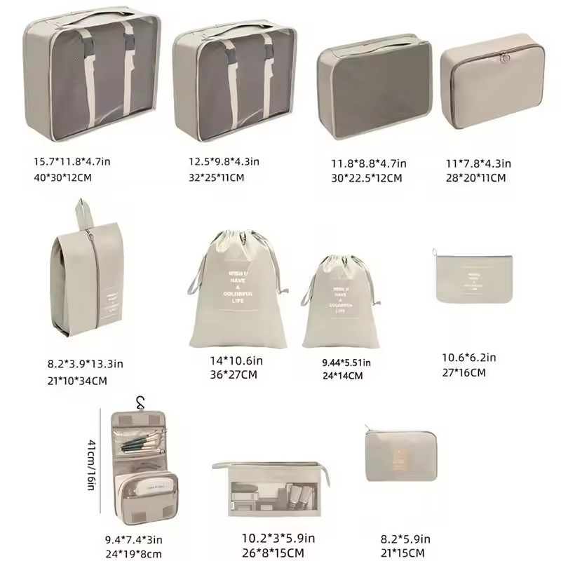 ชุดกระเป๋าจัดเก็บสำหรับเดินทาง - Travel Accessories Kit Bag บทวิจารณ์และราคา