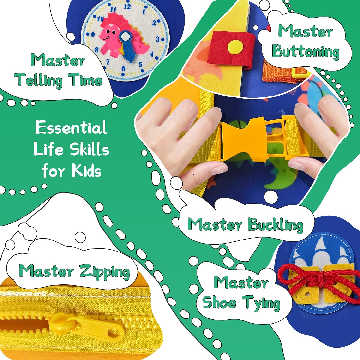 กระเป๋าเป้บอร์ดกิจกรรมไดโนเสาร - Travel Accessories For Toddlers บทวิจารณ์และราคา