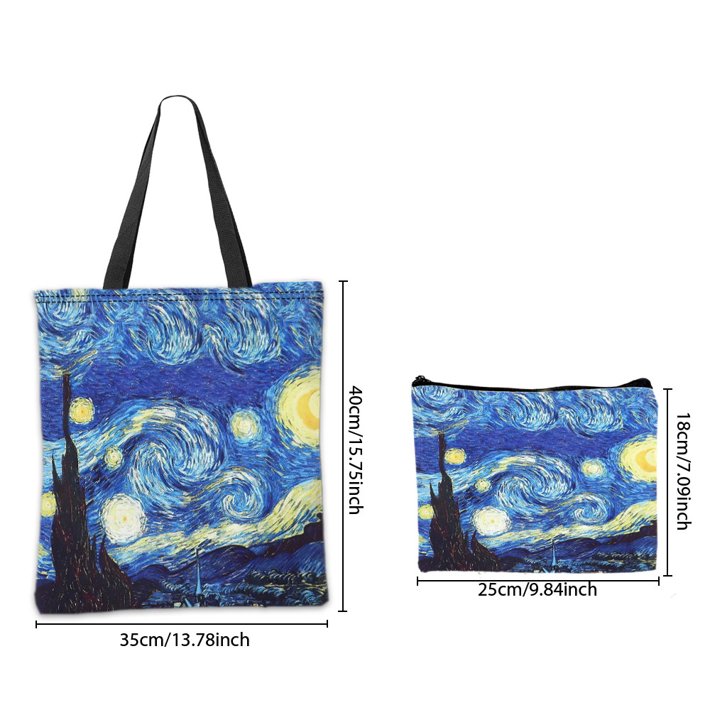 กระเป๋าโท้ทลายวานโก๊ะ กระเป๋าเ - Travel Accessories Pouch บทวิจารณ์และราคา