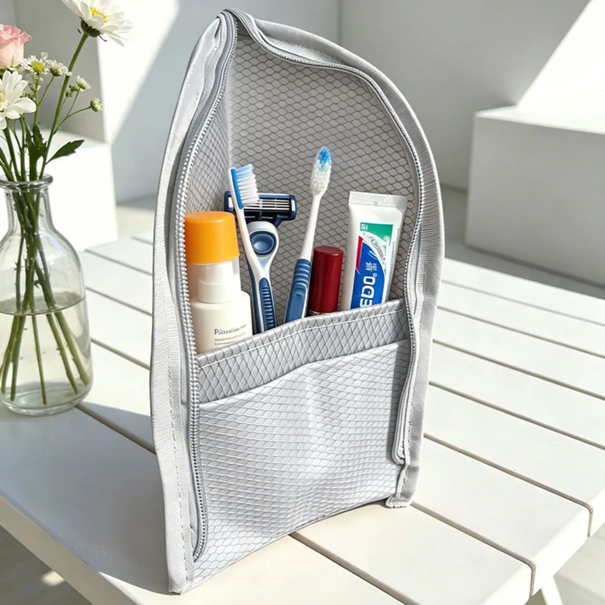 กระเป๋าใส่เครื่องสำอางแบบตาข่า - Travel Accessories Organizer Bag บทวิจารณ์และราคา