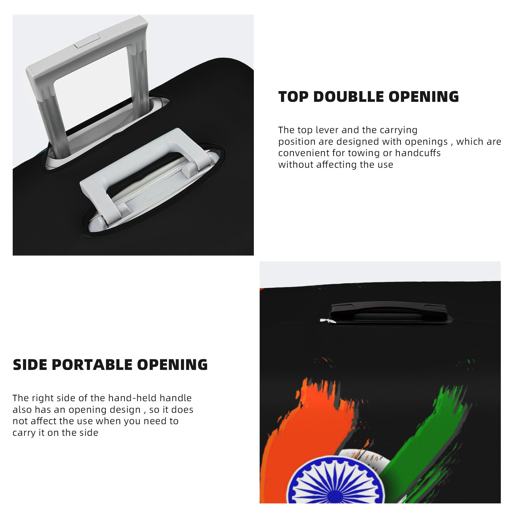ฝาครอบกระเป๋าเดินทางลายธงชาติอ - Travel Accessories India บทวิจารณ์และราคา
