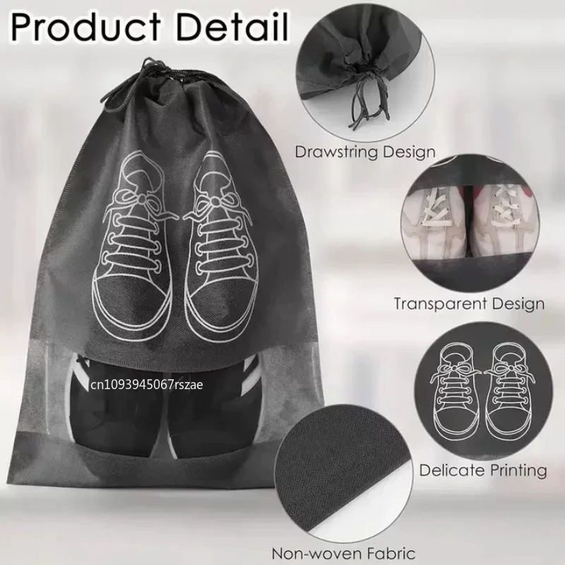 1-3 ถุงเก็บรองเท้ากันฝุ่นแบบพก - Shoe Bag Travel บทวิจารณ์และราคา