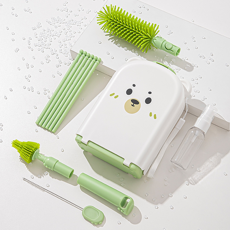 ชุดแปรงล้างขวดนมสําหรับเดินทาง - Travel Accessories For 3 Year Old บทวิจารณ์และราคา