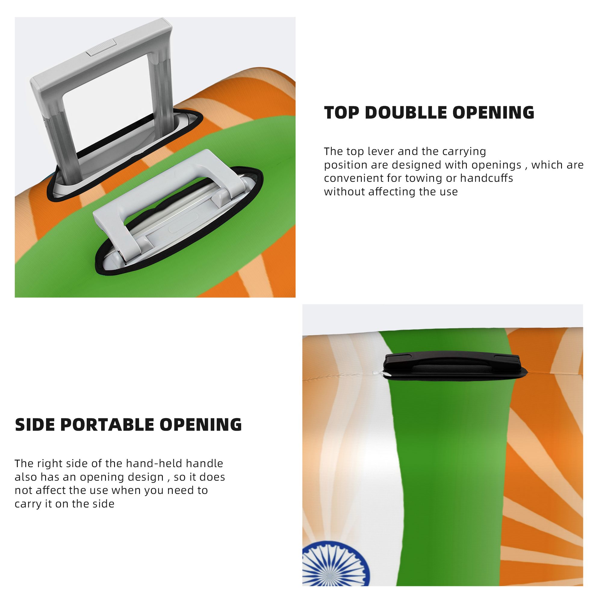 ฝาครอบกระเป๋าเดินทางลายธงชาติอ - Travel Accessories India บทวิจารณ์และราคา