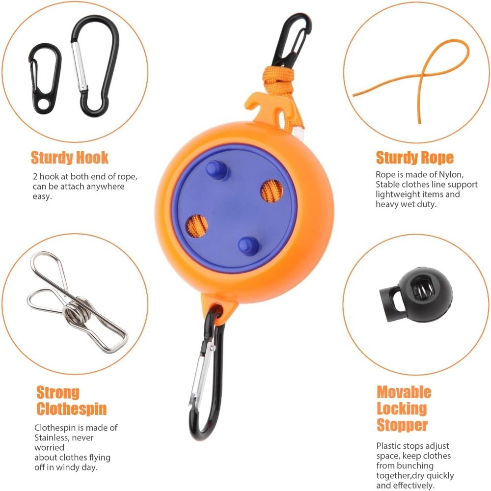 ราวตากผ้าแบบยืดหดได้ 10 เมตร ส - Travel Accessories And Gadgets บทวิจารณ์และราคา