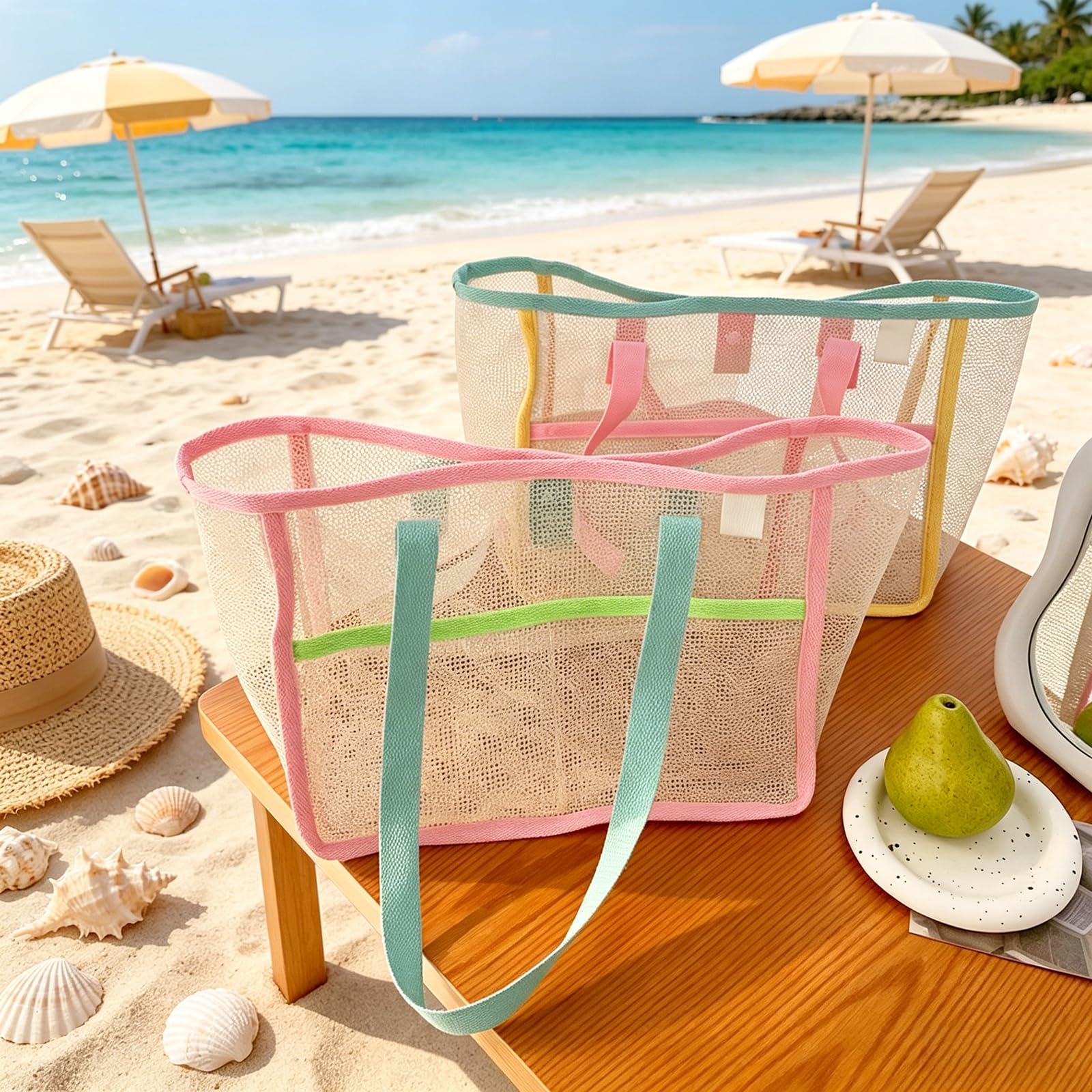 กระเป๋าชายหาดสำหรับผู้หญิง กระ - Travel Accessories บทวิจารณ์และราคา