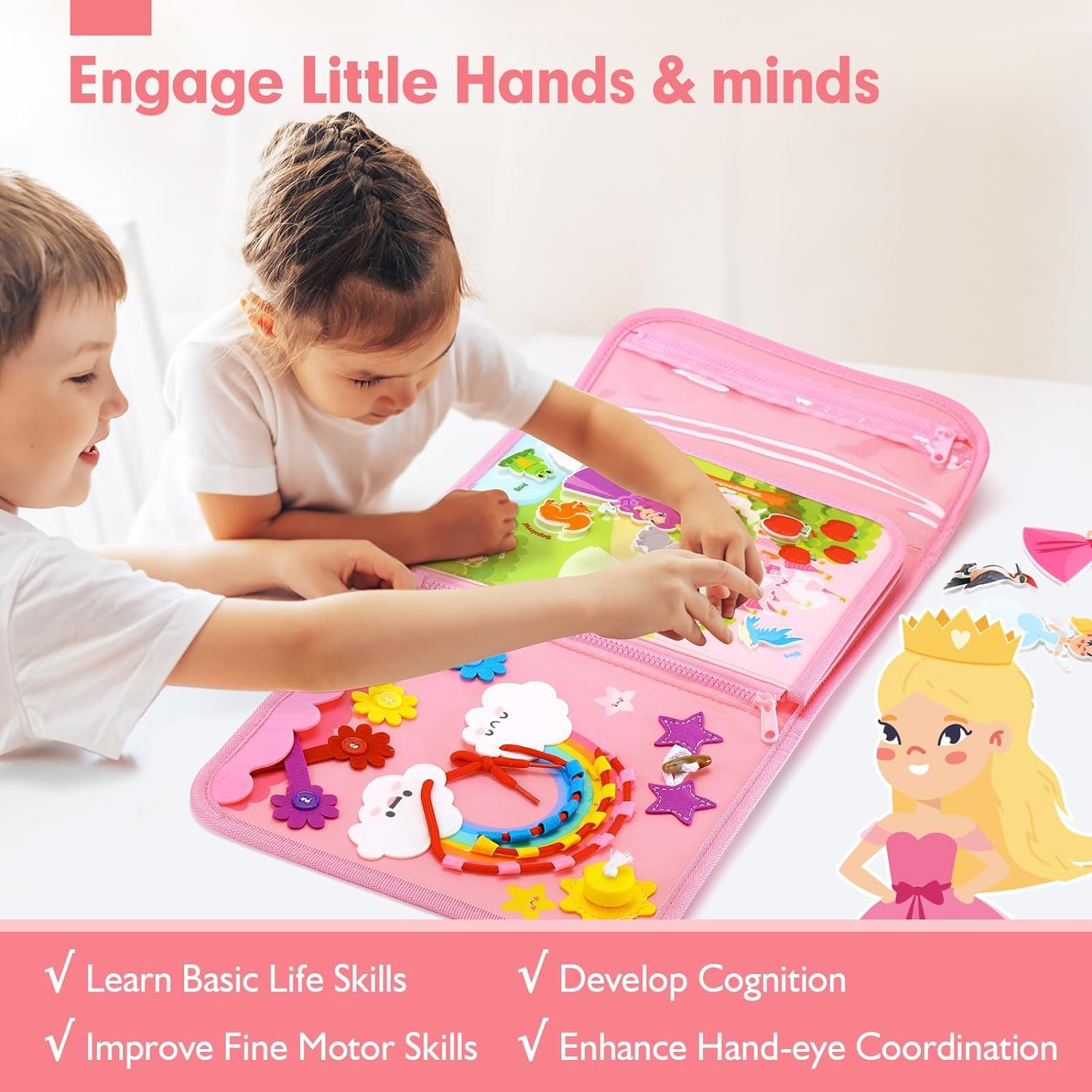 เด็กวัยหัดเดิน Busy Board ของเ - Travel Accessories For Toddlers บทวิจารณ์และราคา