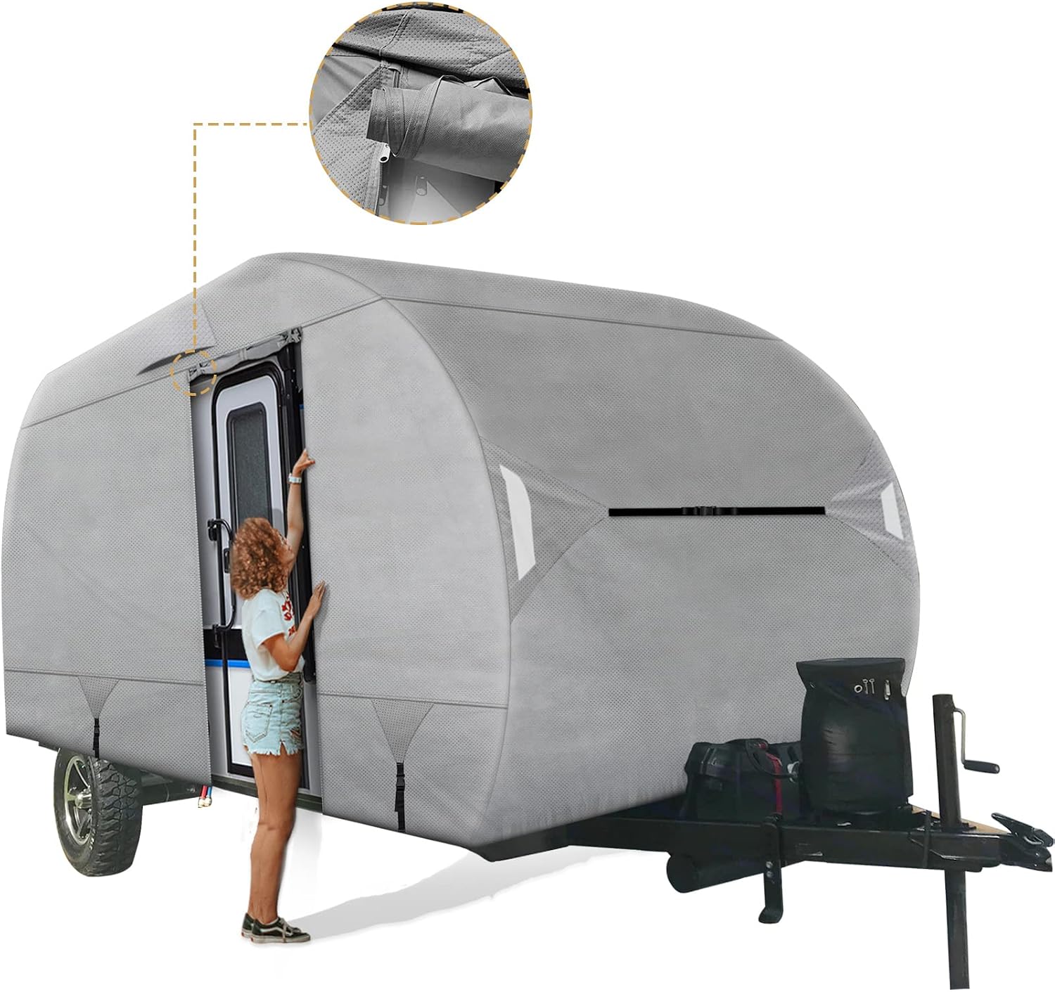 ผ้าคลุมรถบ้านแบบพับได้ Leader  - Travel Accessories บทวิจารณ์และราคา