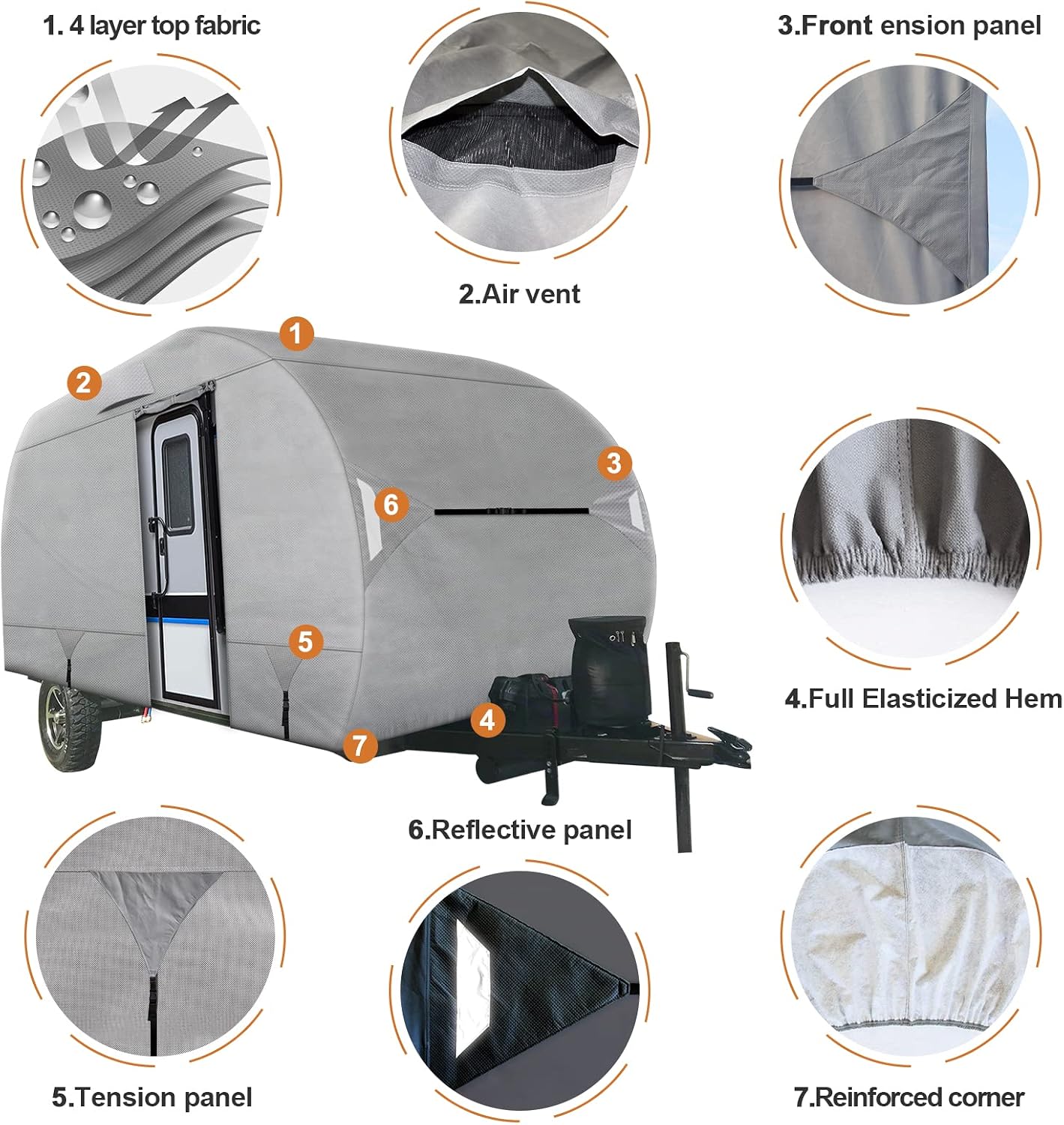 ผ้าคลุมรถบ้านแบบพับได้ Leader  - Travel Accessories บทวิจารณ์และราคา