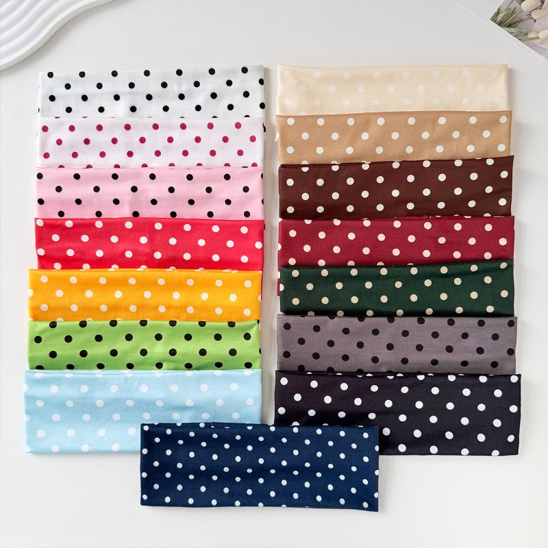 ที่คาดผมลายจุด 2 ชิ้น ผ้าเนื้อ - Travel Yoga Accessories บทวิจารณ์และราคา