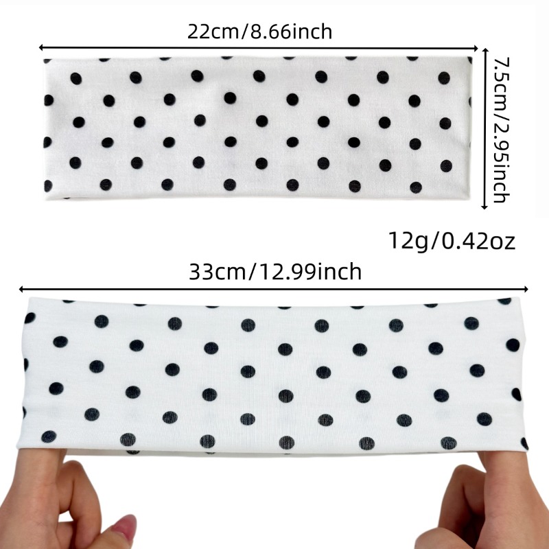 ที่คาดผมลายจุด 2 ชิ้น ผ้าเนื้อ - Travel Yoga Accessories บทวิจารณ์และราคา