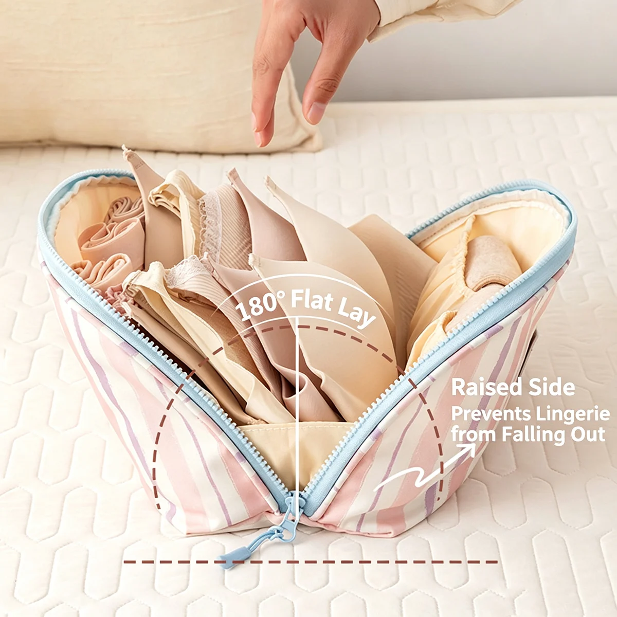กระเป๋าเก็บชุดชั้นในแบบพกพาอเน - Travel Accessories Organizer บทวิจารณ์และราคา