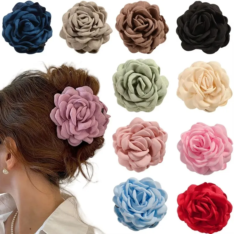 กิ๊บติดผมดอกกุหลาบผ้าฝรั่งเศสส - Travel Hair Accessories บทวิจารณ์และราคา