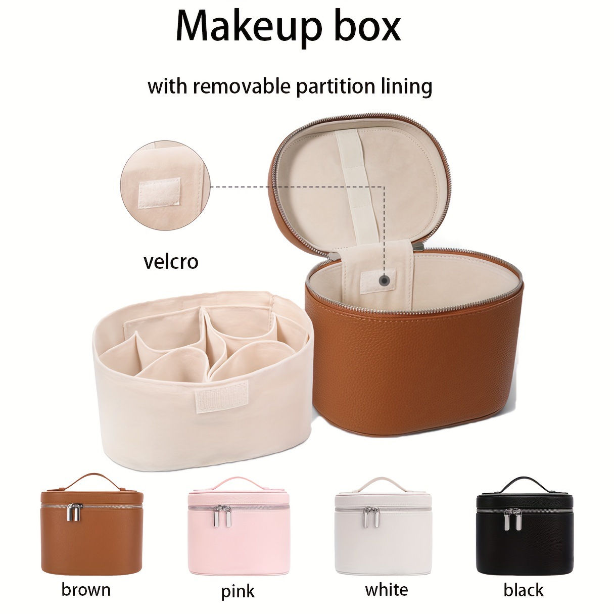 กระเป๋าเครื่องสำอางหนัง PU ควา - Travel Accessories Organizer Bag บทวิจารณ์และราคา
