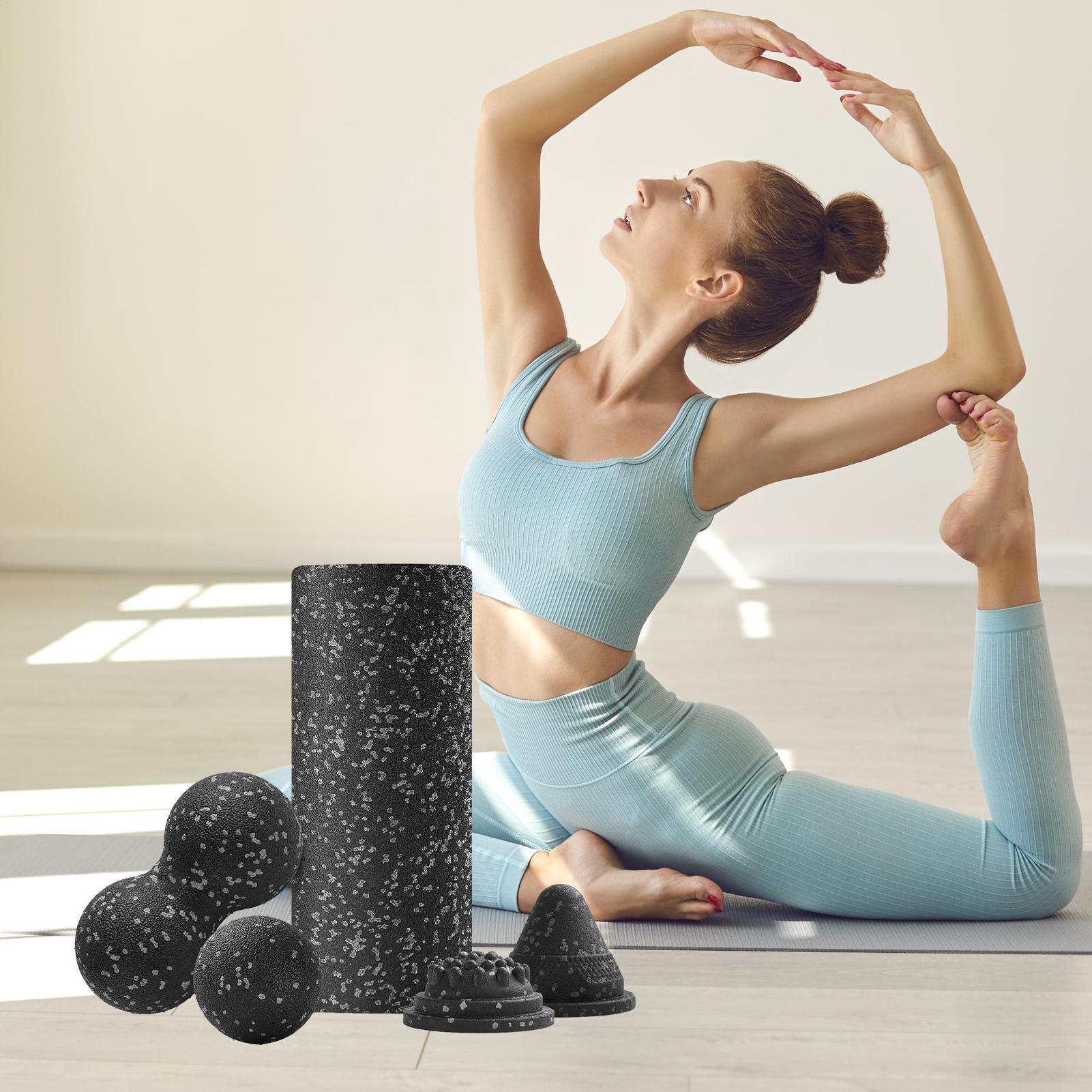 ชุดลูกกลิ้งโยคะ ลูกกลิ้งโฟมสำห - Travel Yoga Accessories บทวิจารณ์และราคา