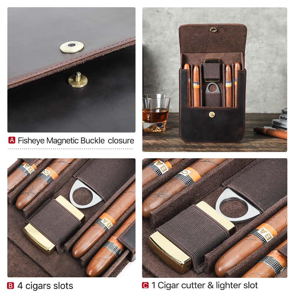 กล่องเก็บซิการ์หนังแท้ CONTACT - Travel Accessories Organizer บทวิจารณ์และราคา