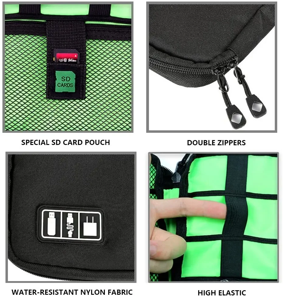 ชุดอุปกรณ์จัดเก็บสายเคเบิล กระ - Travel Accessories Organizer บทวิจารณ์และราคา
