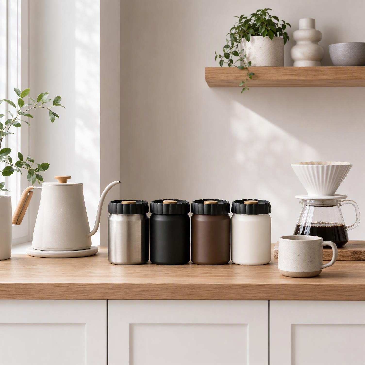 โถเก็บเมล็ดกาแฟสุญญากาศ สแตนเล - Travel Accessories Organizer บทวิจารณ์และราคา